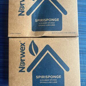 Norwex Spirisponge - 2 packages containing 2 sponges each